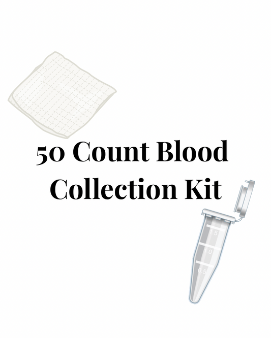 50 count DNA blood collecting kit(does not include cost of blood sexing)