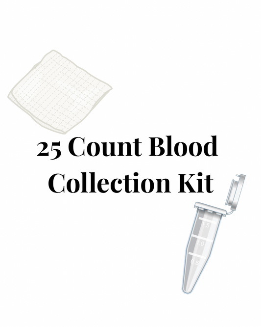 25 count DNA blood collecting kit(does not include cost of blood sexing)